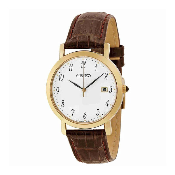Seiko Men's SKK648 Brown Leather Watch