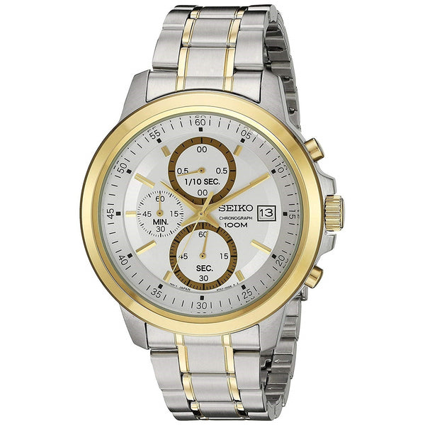 Seiko Men's SKS456 Classic Chronograph Two-Tone Stainless Steel Watch