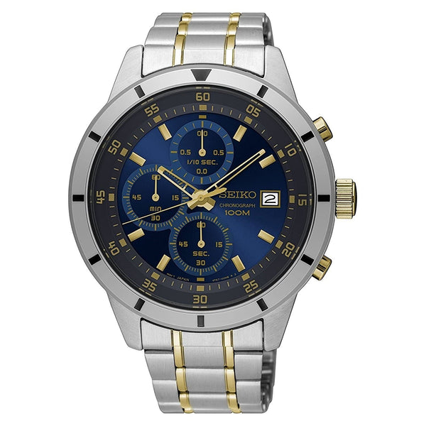 Seiko Men's SKS581 Chronograph Chronograph Two-Tone Stainless Steel Watch