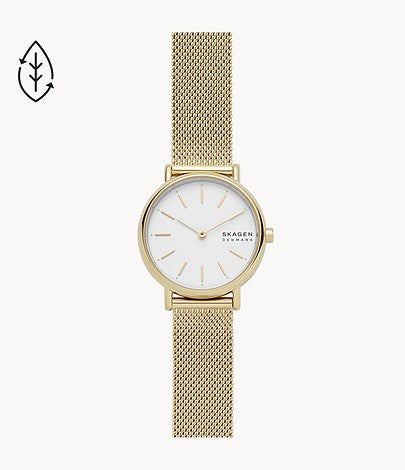 Signatur Slim Mesh Watch (Gold)