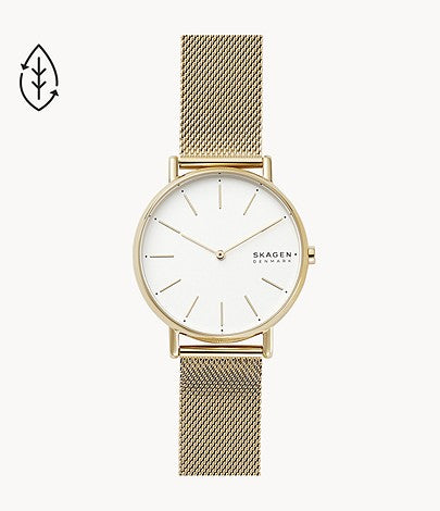 Signatur Mesh Watch (Gold)