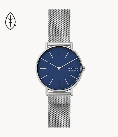 Signatur Mesh Watch (Silver/Blue)
