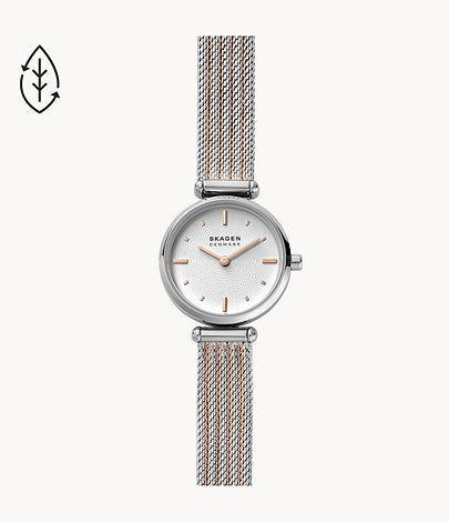 Amberline Mesh Watch (Silver/Rose-Gold)