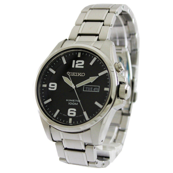Seiko Men's SMY137 Kinetic Sports Stainless Steel Watch