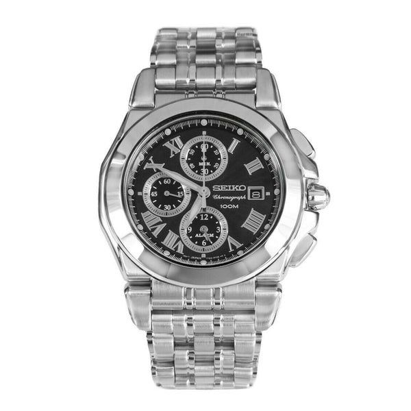 Seiko Men's SNA525 Chronograph Chronograph Stainless Steel Watch