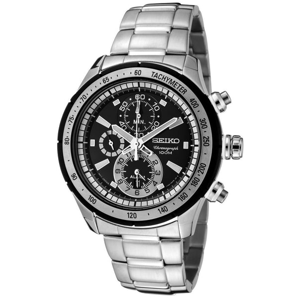 Seiko Men's SNAC87 Criteria Chronograph Stainless Steel Watch