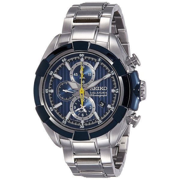 Seiko Men's SNAF41 Couturier Chronograph Stainless Steel Watch