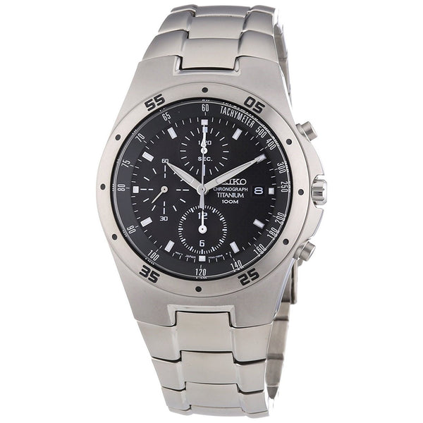 Seiko Men's SND419 Chronograph Titanium Watch