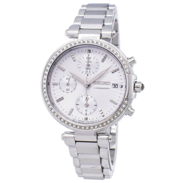 Seiko Women's SNDV41 Chronograph Chronograph Stainless Steel Watch