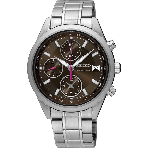 Seiko Women's SNDV55 Chronograph Stainless Steel Watch