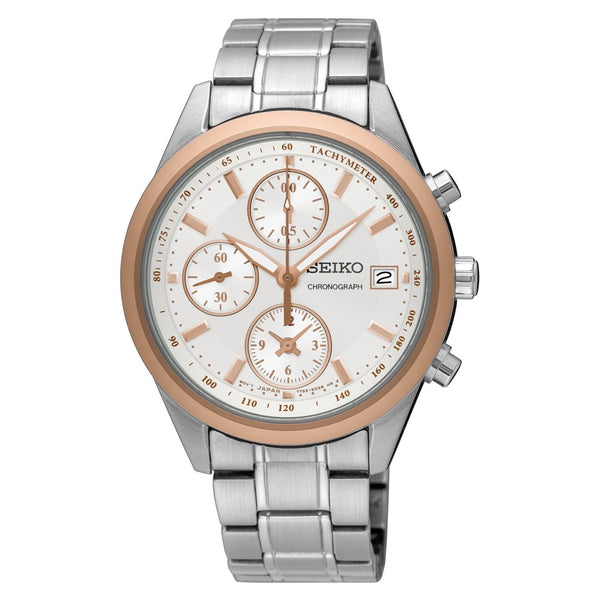 Seiko Women's SNDV56 Chronograph Stainless Steel Watch