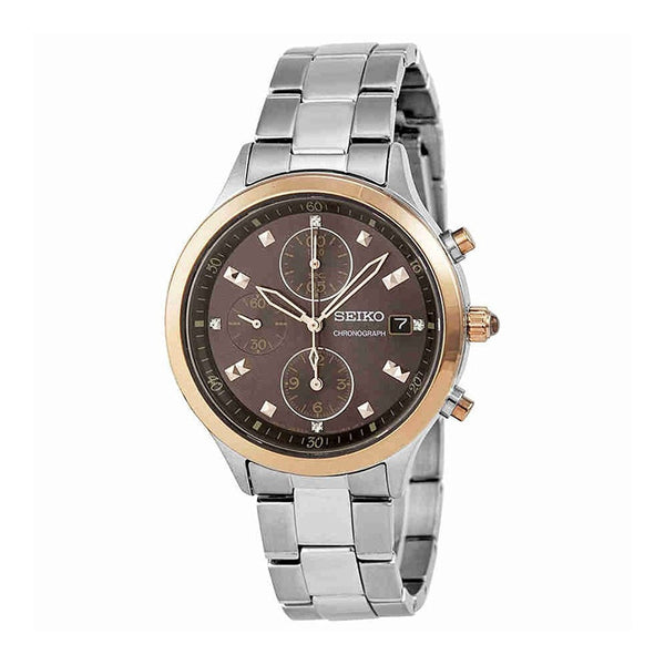 Seiko Women's SNDX06 Chronograph Stainless Steel Watch