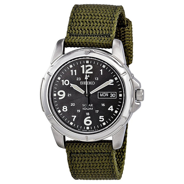 Seiko Men's SNE095P2 Solar Green Nylon Watch