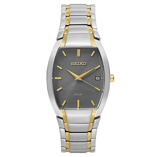 Seiko Men's SNE334 Solar Two-Tone Stainless Steel Watch