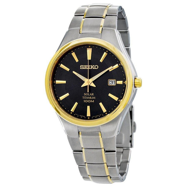 Seiko Men's SNE382 Core Two-Tone Titanium Watch