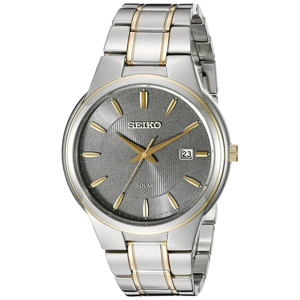 Seiko Men's SNE404 Solar Two-Tone Stainless Steel Watch