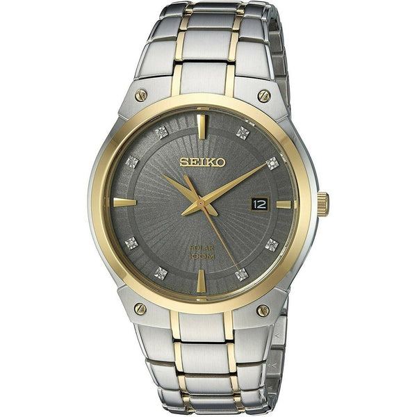 Seiko Men's SNE430 Core Two-Tone Stainless Steel Watch