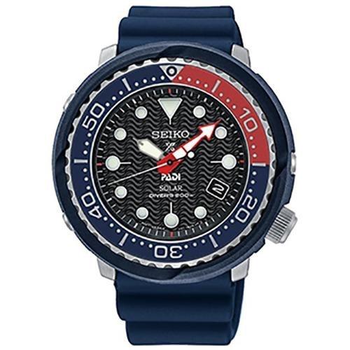 Seiko Men's SNE499 Prospex Blue Silicone Watch