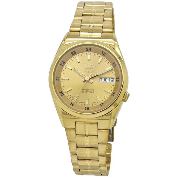 Seiko Men's SNK574J1 Seiko 5 Gold-Tone Stainless Steel Watch