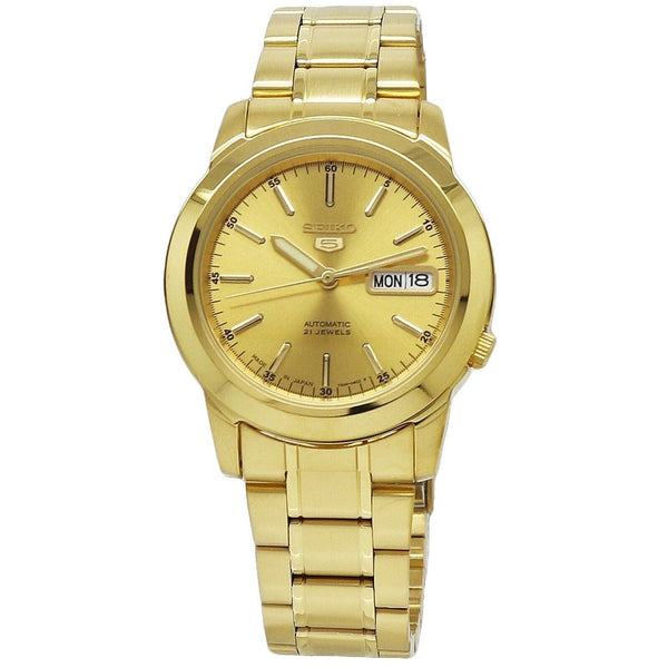 Seiko Men's SNKE56J1 Seiko 5 Gold-Tone Stainless Steel Watch