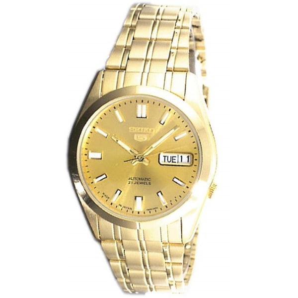 Seiko Men's SNKE92J1 Seiko 5 Gold-Tone Stainless Steel Watch