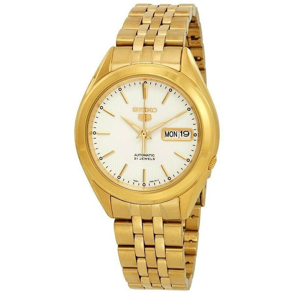 Seiko Men's SNKL26 Seiko 5 Gold-Tone Stainless Steel Watch