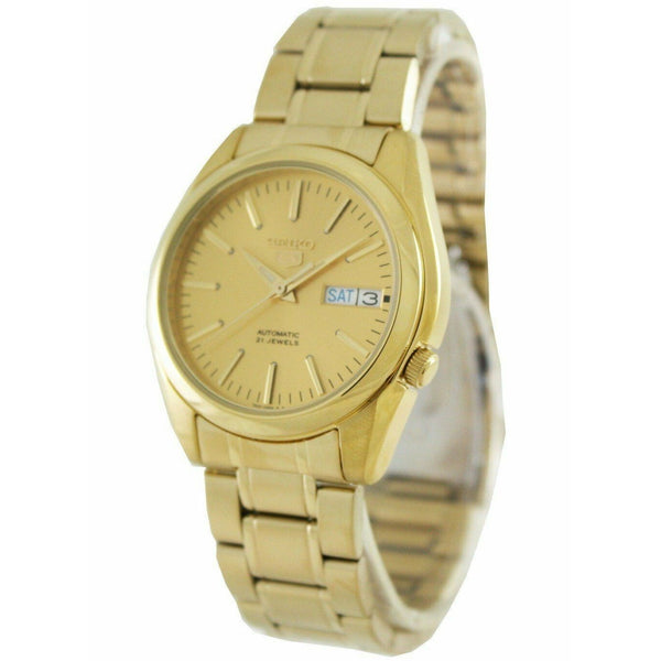 Seiko Men's SNKL48 Seiko 5 Gold-Tone Stainless Steel Watch