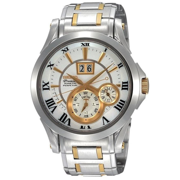 Seiko Men's SNP022 Premier Two-Tone Stainless Steel Watch