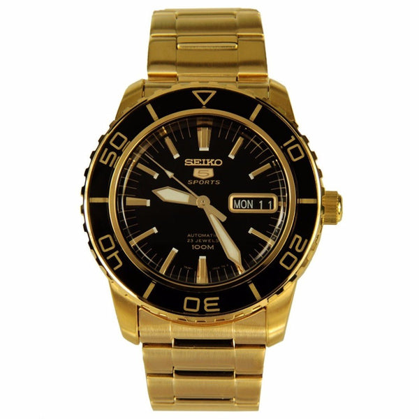 Seiko Men's SNZH60 5 Automatic Gold-Tone Stainless Steel Watch