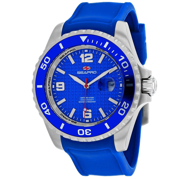 Seapro Men's SP0742 Abyss Blue Silicone Watch