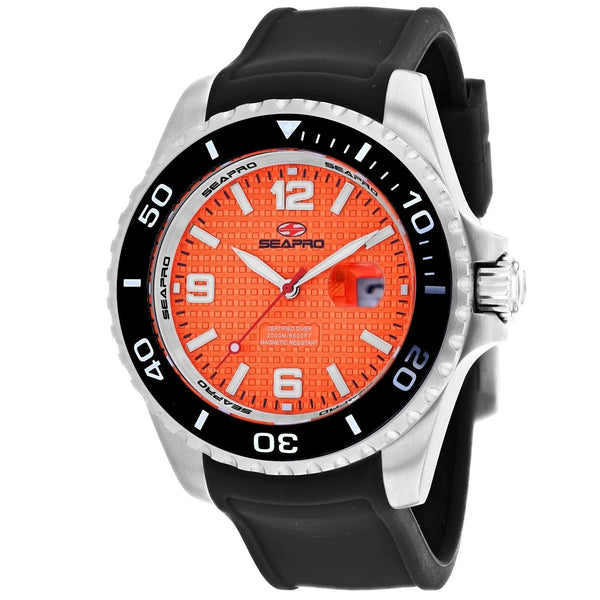 Seapro Men's SP0743 Abyss Black Silicone Watch
