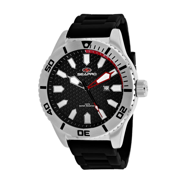SP1310_600x.jpg Seapro Men's SP1310 Brigade Black Silicone Watch