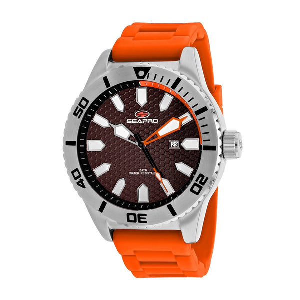 Seapro Men's SP1315 Brigade Orange Silicone Watch