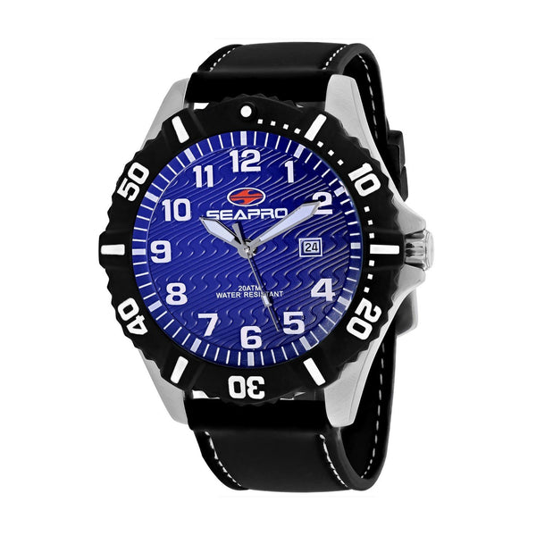 Seapro Men's SP1510 Trooper Black Silicone Watch