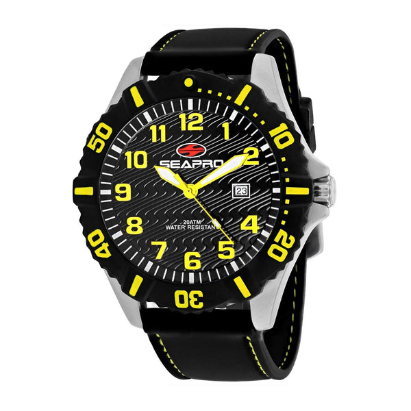Seapro Men's SP1512 Trooper Black Silicone Watch