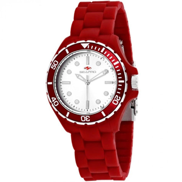 Seapro Women's SP3214 Spring Red Silicone Watch