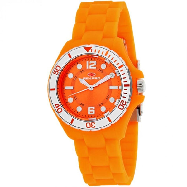 Seapro Women's SP3218 Spring Orange Silicone Watch