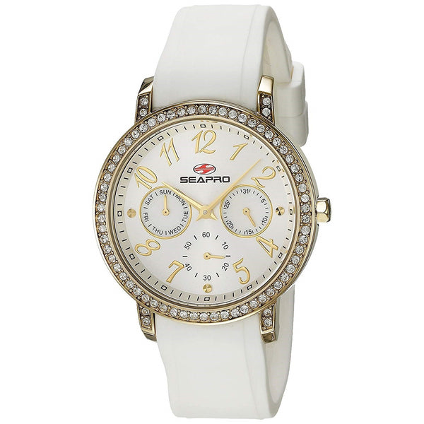 SP4411_600x.jpg Seapro Women's SP4411 Swell Chronograph White Silicone Watch