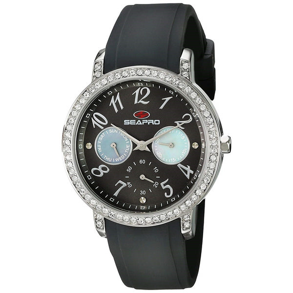 Seapro Women's SP4413 Swell Chronograph Grey Silicone Watch