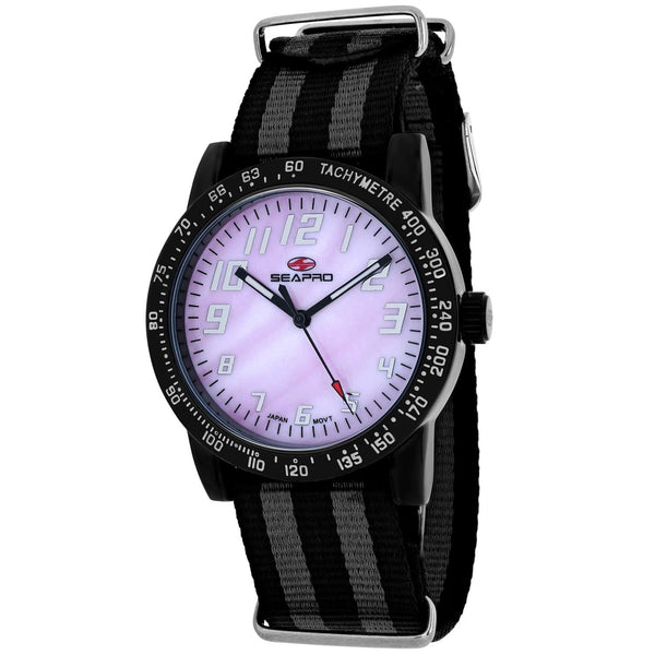 Seapro Women's SP5211NBK Bold Two-Tone Nylon Watch