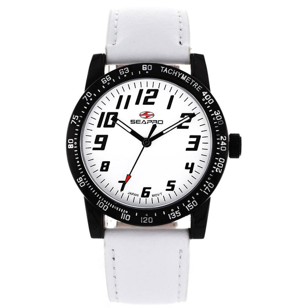 seapro Women's SP5213 Bold White Leather Watch