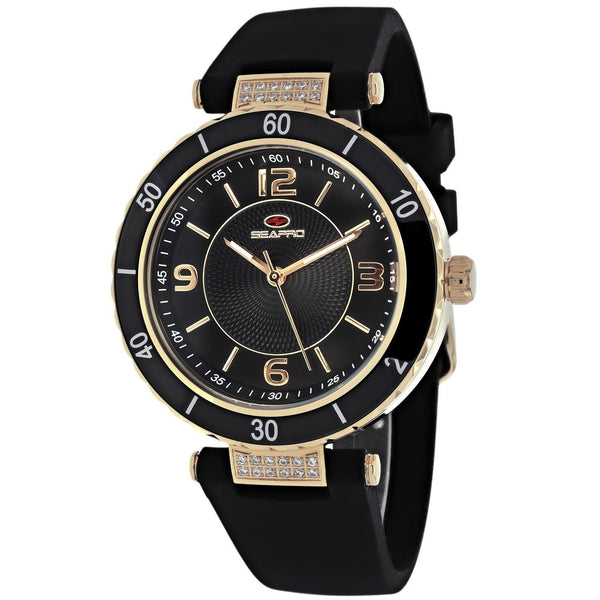 Seapro Women's SP6414 Seductive Black Silicone Watch
