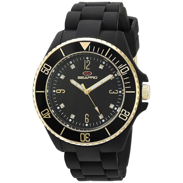 Seapro Women's SP7410 Sea Bubble Black Silicone Watch