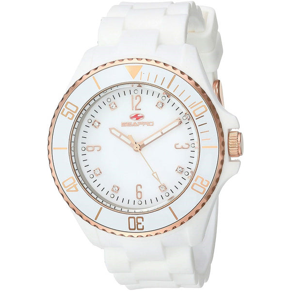 Seapro Women's SP7413 Sea Bubble White Silicone Watch