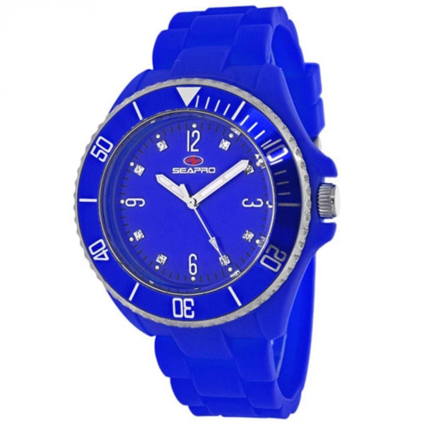 Seapro Women's SP7414 Sea Bubble Blue Silicone Watch