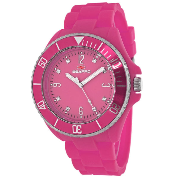 Seapro Women's SP7416 Sea Bubble Pink silicone Watch