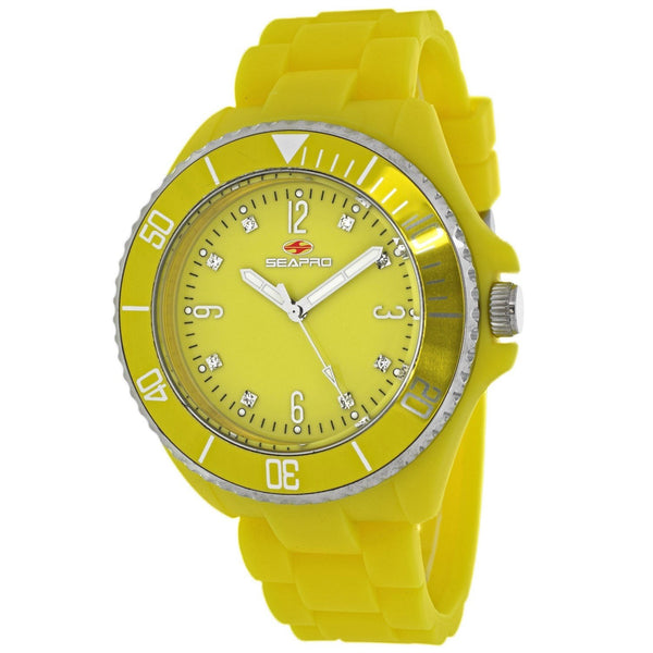 Seapro Women's SP7417 Sea Bubble Yellow Silicone Watch