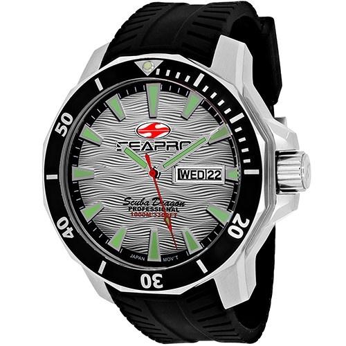 Seapro Men's SP8312 Scuba Dragon Diver Limite Black Silicone Watch