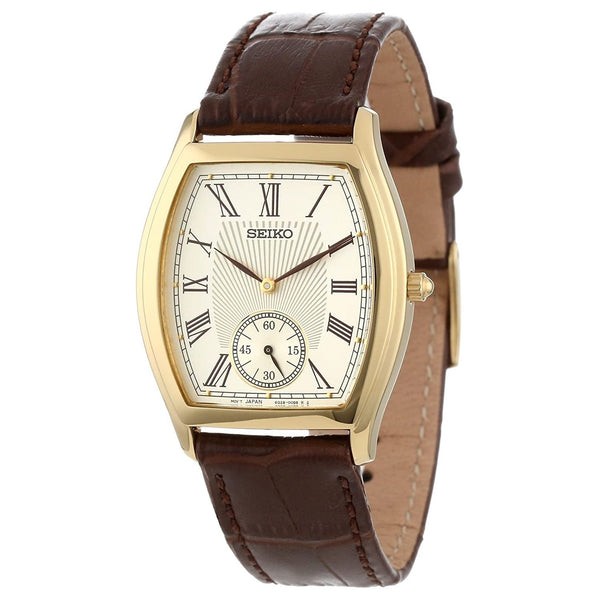Seiko Men's SRK008 Seiko Quartz Brown Leather Watch