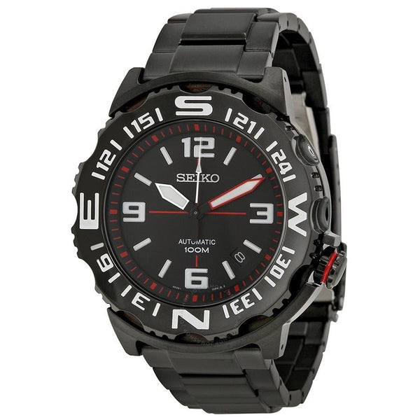Seiko Men's SRP447K1 Superior Black Stainless Steel Watch